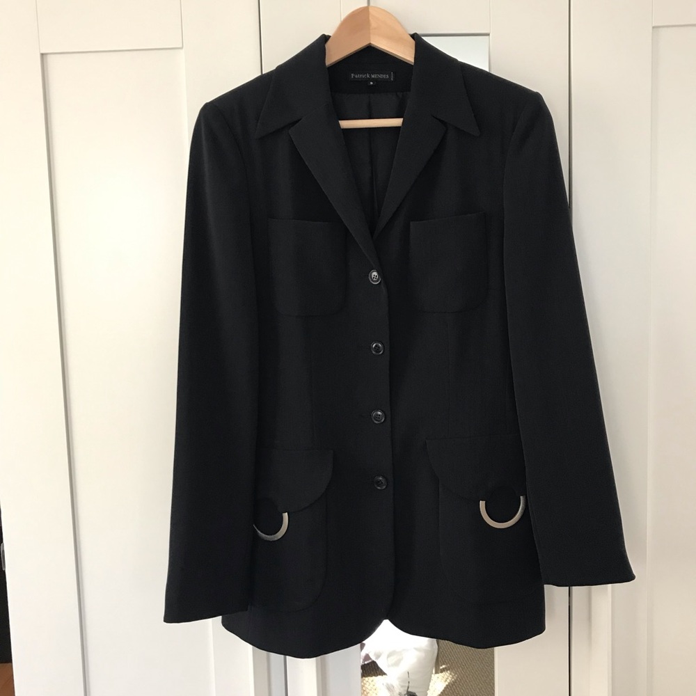 VINTAGE Patrick Mendes navy blue blazer